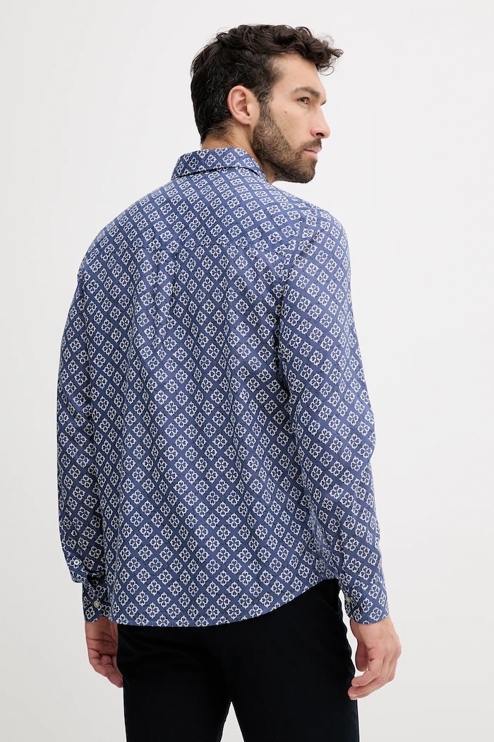 Oblečení Bavlněná košile Pepe Jeans PM309092 modrá