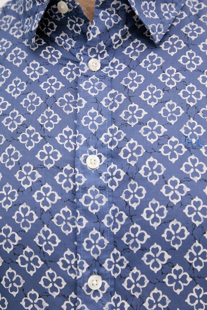 Bavlněná košile Pepe Jeans PM309092 modrá