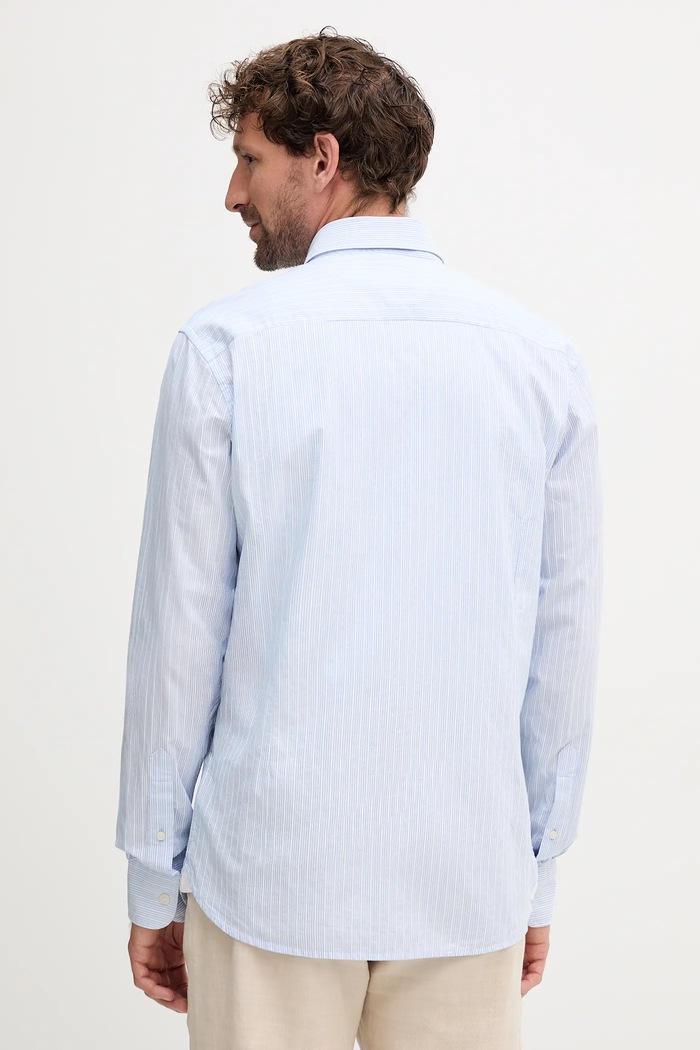 Ρούχα Βαμβακερό πουκάμισο Hackett London HM3010349 μπλε