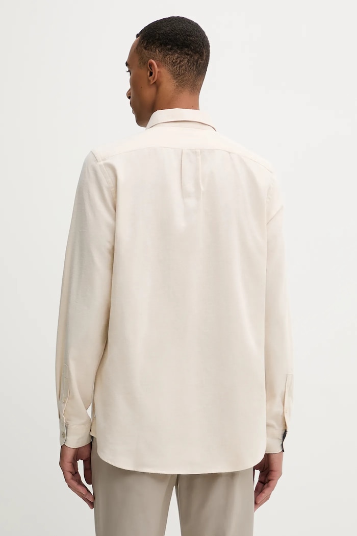 Îmbrăcăminte PS Paul Smith Cămașă de lână M2R.687U.T22487 bej