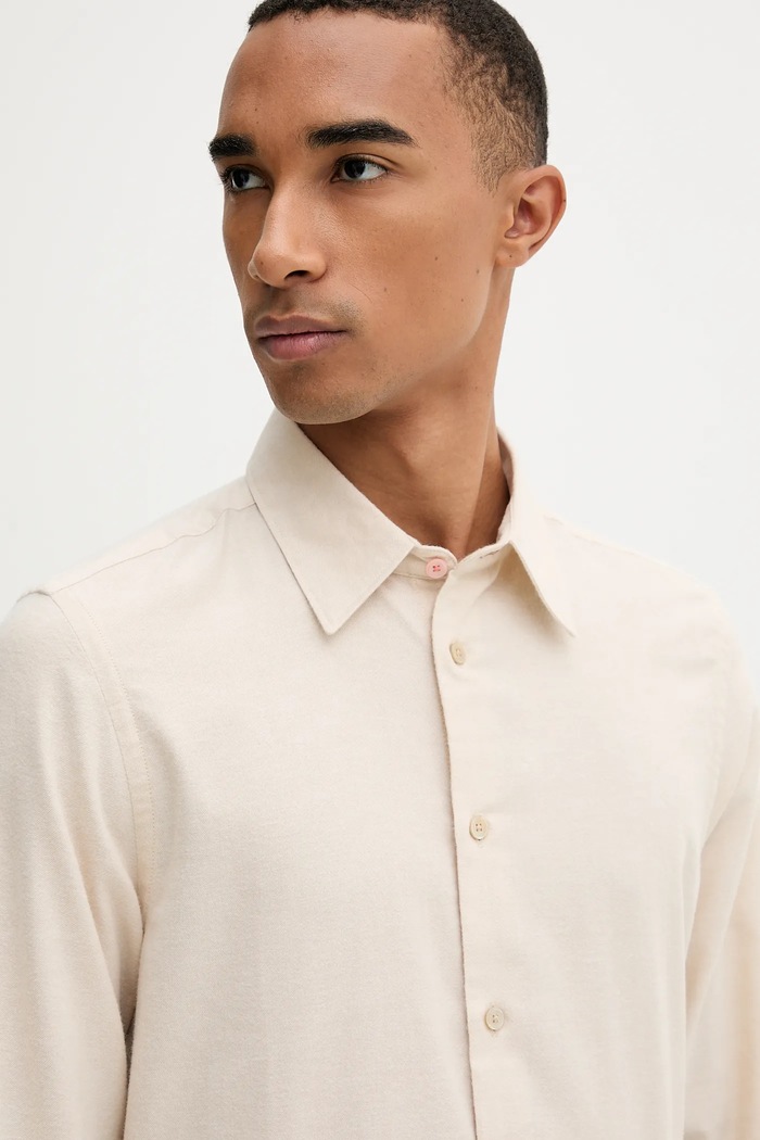 Cămașă de lână PS Paul Smith M2R.687U.T22487 bej