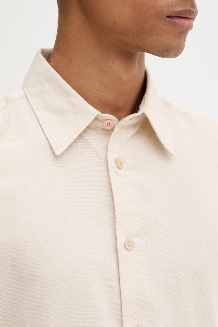 Cămașă de lână PS Paul Smith bej M2R.687U.T22487