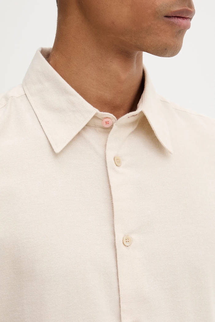 Cămașă de lână PS Paul Smith bej M2R.687U.T22487