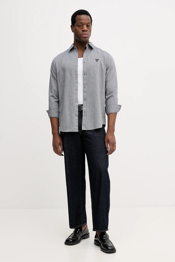 Guess pamut ing HERRINGBONE M5BH42.W2041 szürke AW25