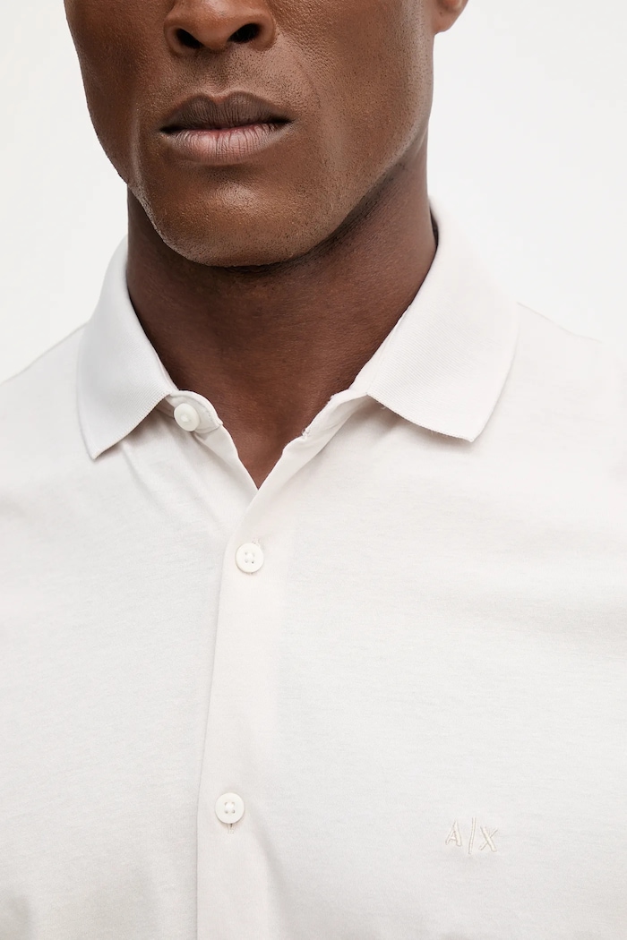 Bombažna srajca Armani Exchange XM001370.AF10364 bež