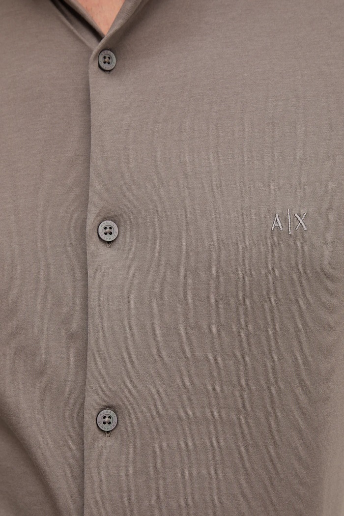 Armani Exchange cămașă din bumbac XM001370.AF10364 gri