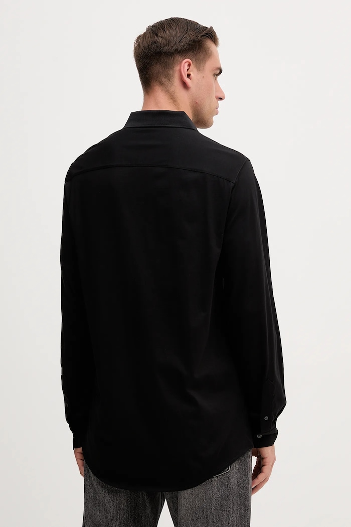 Îmbrăcăminte Armani Exchange cămașă din bumbac XM001370.AF10364 negru