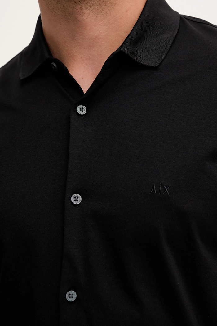 Armani Exchange cămașă din bumbac XM001370.AF10364 negru