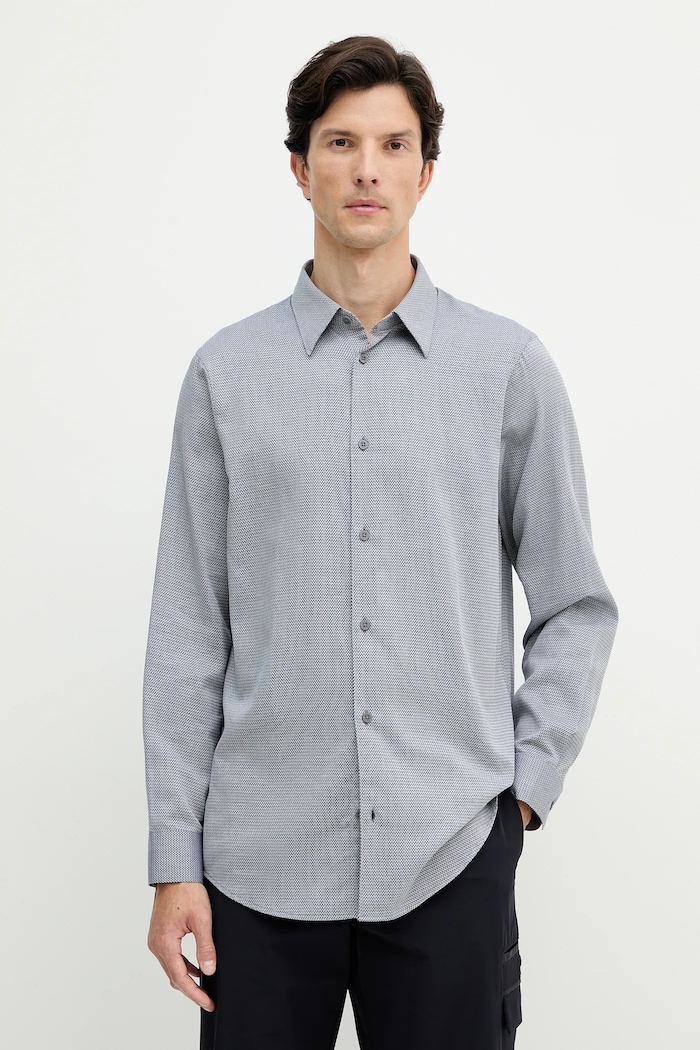 Bavlnená košeľa Armani Exchange regular modrá XM001869.AF18837