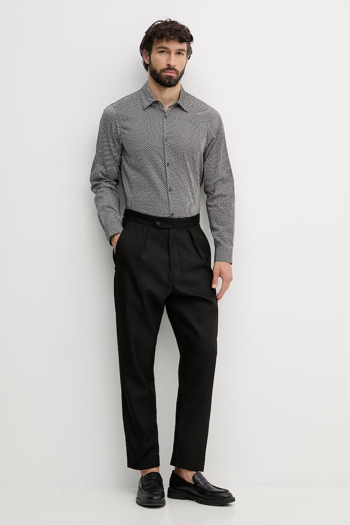 Armani Exchange košeľa pánska bavlnená XM001942.AF19194 sivá SS26