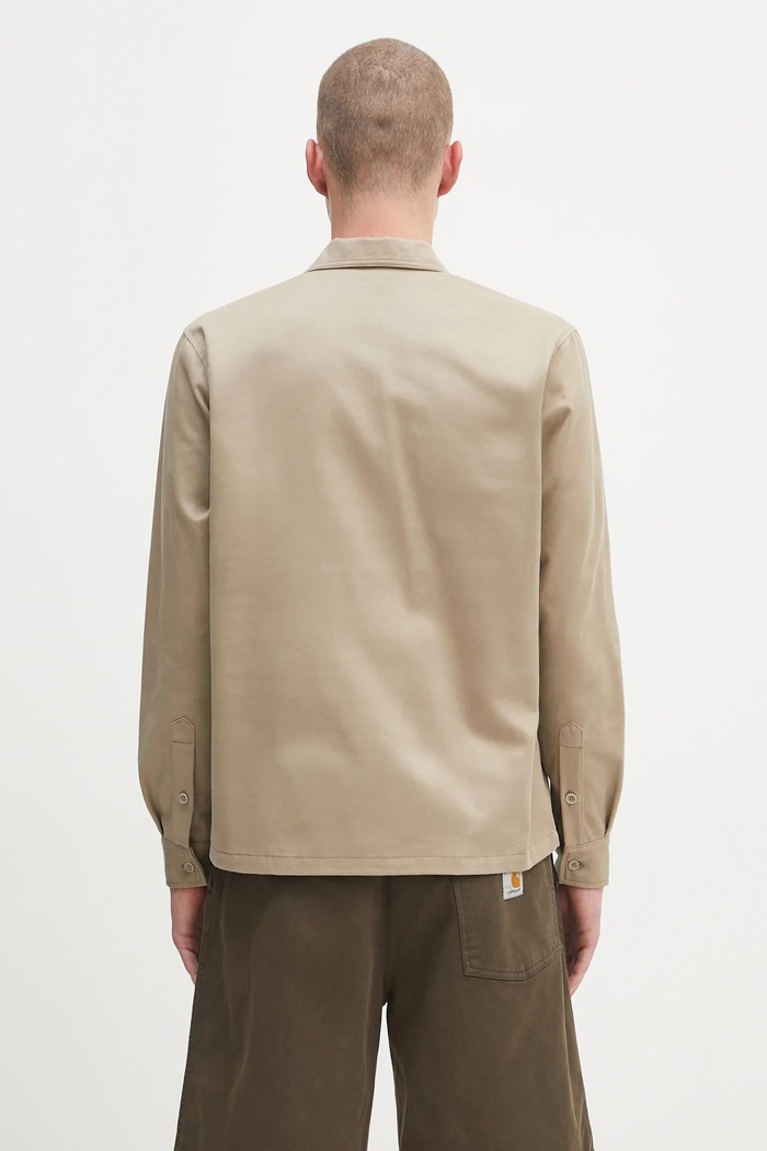 Ρούχα Βαμβακερό πουκάμισο Sky High Farm Daisy workshirt SHF07B014 μπεζ