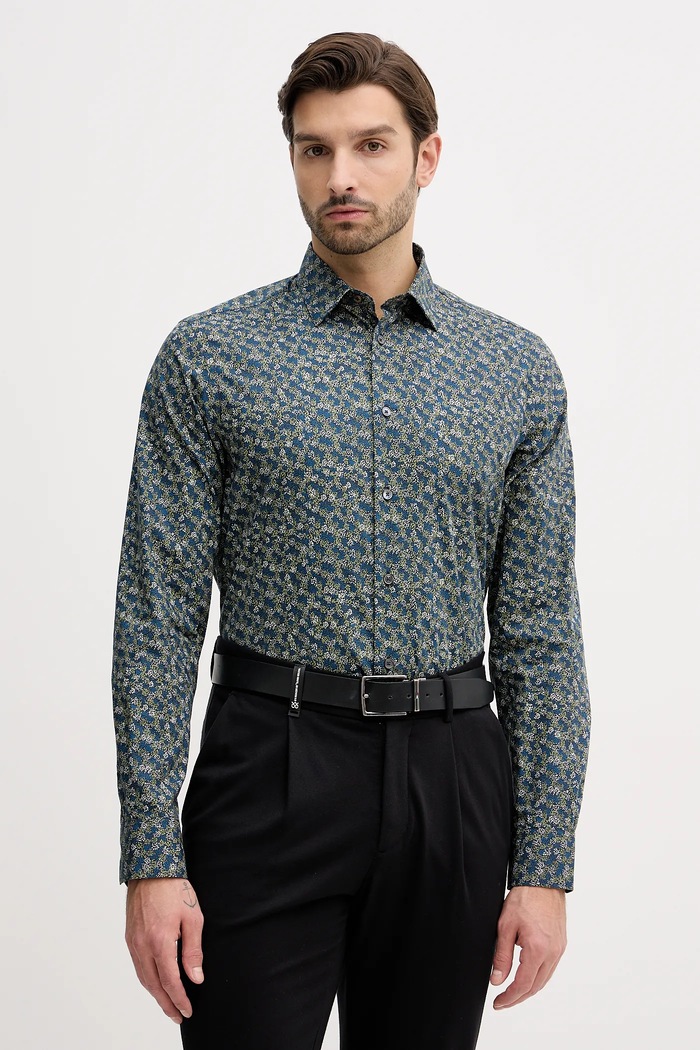 Bavlněná košile Paul Smith regular námořnická modř M1R.800P.T02750
