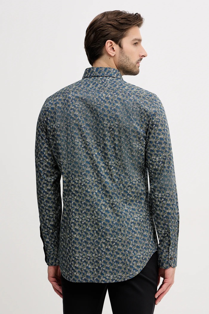 Oblečení Bavlněná košile Paul Smith M1R.800P.T02750 námořnická modř