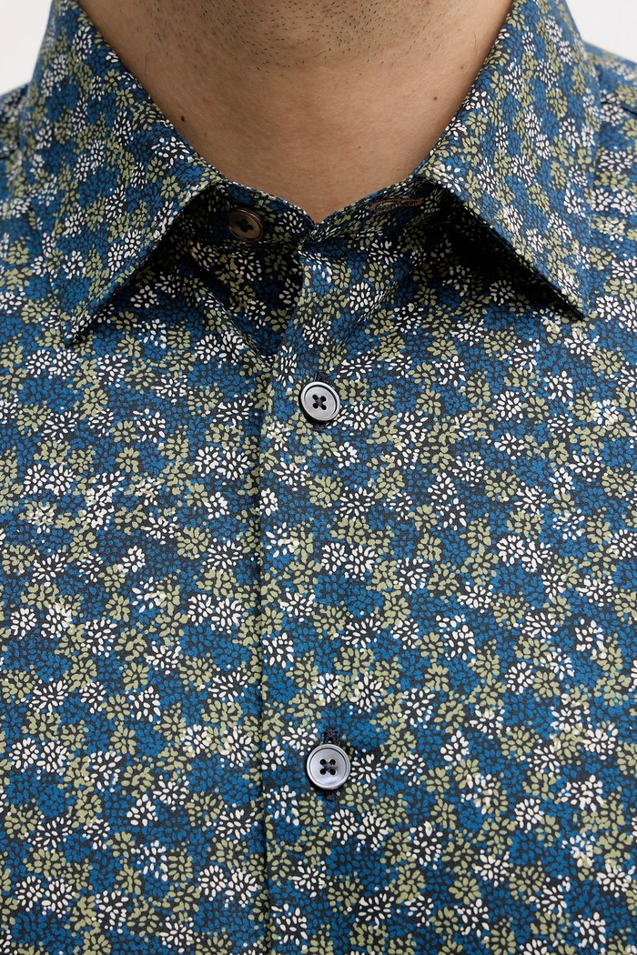 Bavlněná košile Paul Smith námořnická modř M1R.800P.T02750