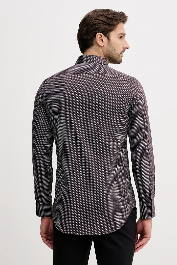 Oblečení Bavlněná košile Paul Smith M1R.901U.T02718 burgundské