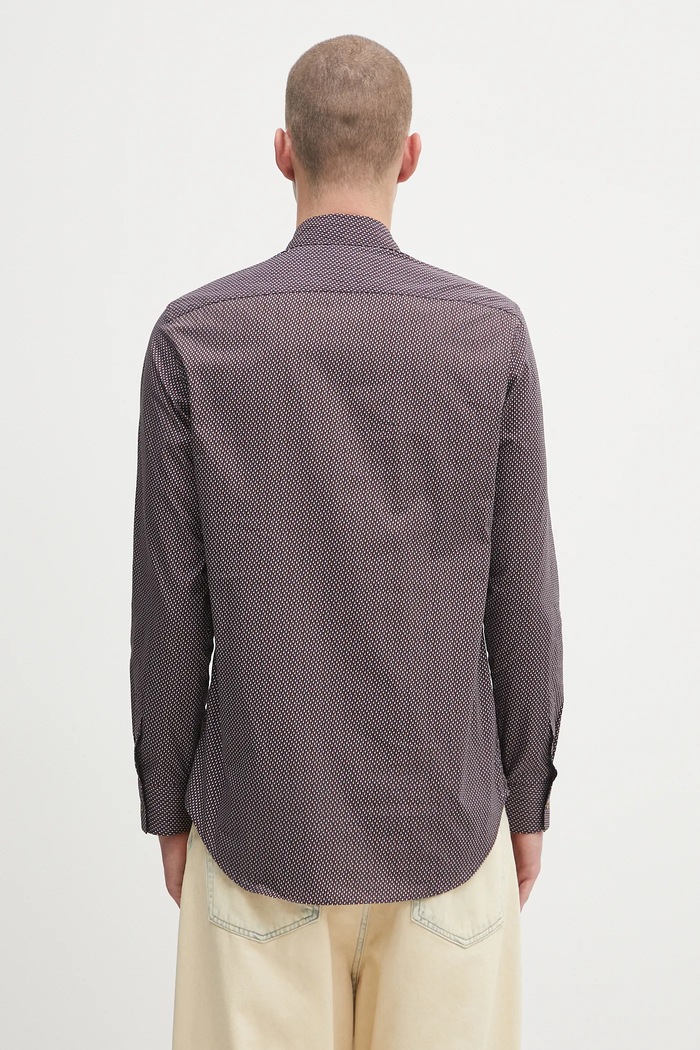 Oblečenie Bavlnená košeľa Paul Smith M1R.901U.T02718 burgundské