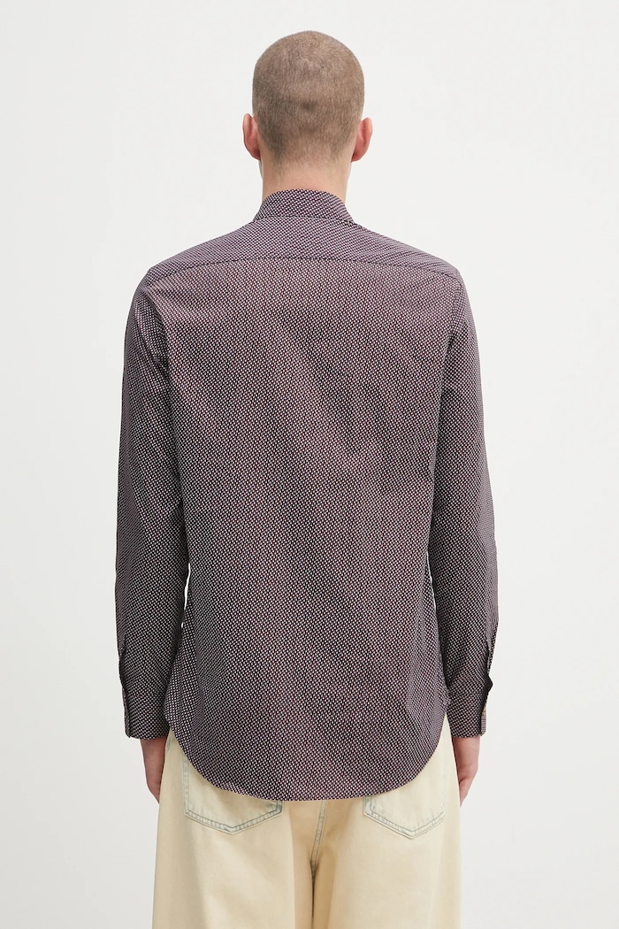 Oblečenie Bavlnená košeľa Paul Smith M1R.901U.T02718 burgundské