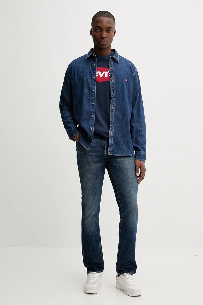 Jeans srajca Levi's 86625.0052 modra AA00