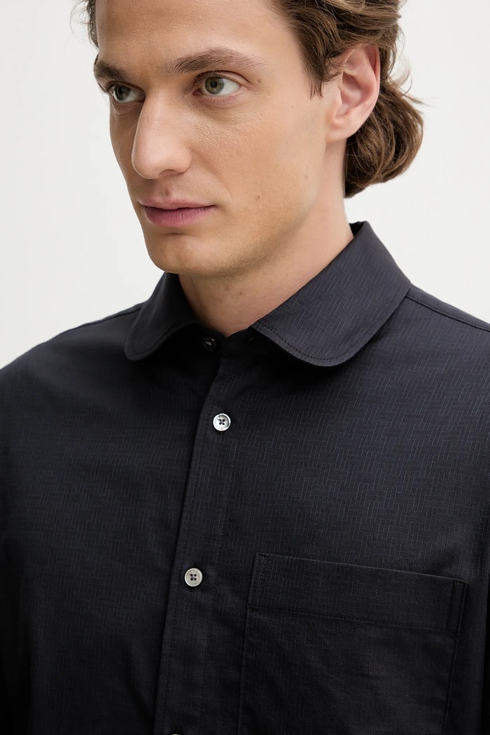Kenzo cămașă din bumbac bleumarin FF65CH2029IC