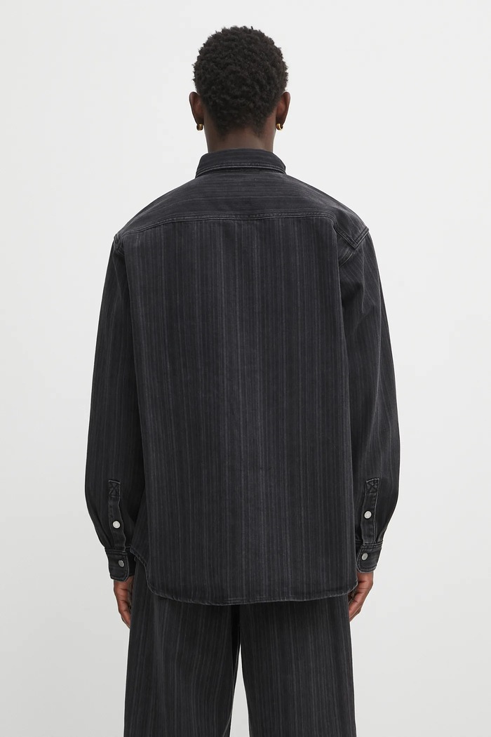 Ρούχα Τζιν πουκάμισο Carhartt WIP Rylan I035567.32I06 μαύρο