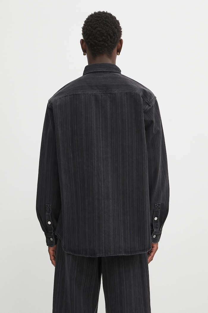 Ρούχα Τζιν πουκάμισο Carhartt WIP Rylan I035567.32I06 μαύρο