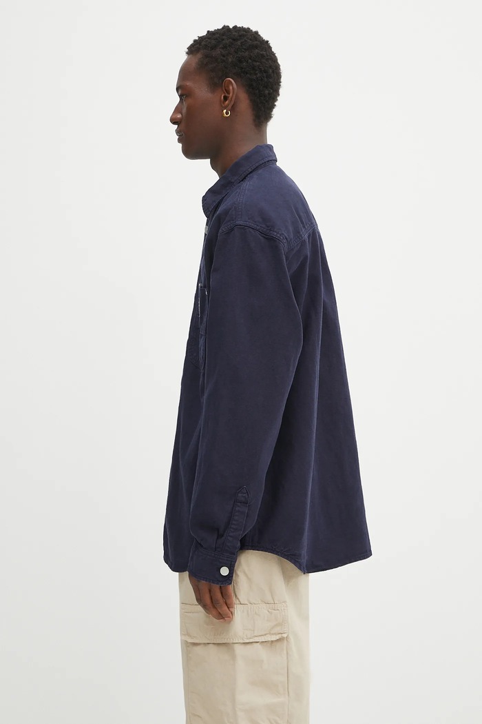 Carhartt WIP shirt Walter I033578.1CGD navy AW25