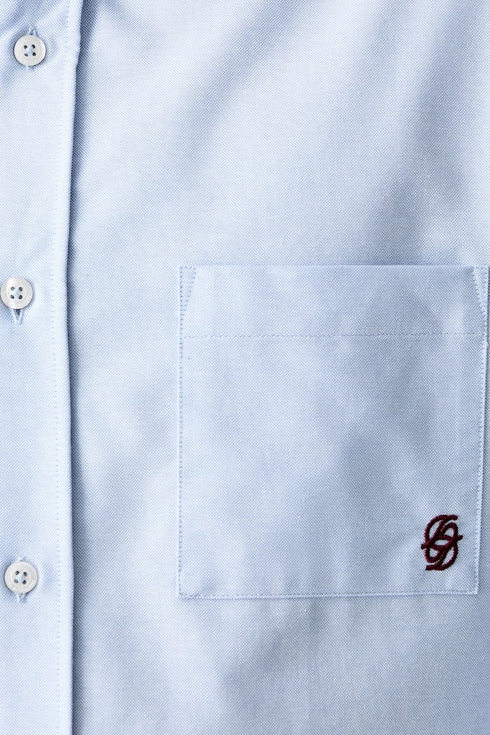 Drôle de Monsieur сорочка чоловіча бавовняна La Chemise Oxford H.SH240.CO225 блакитний