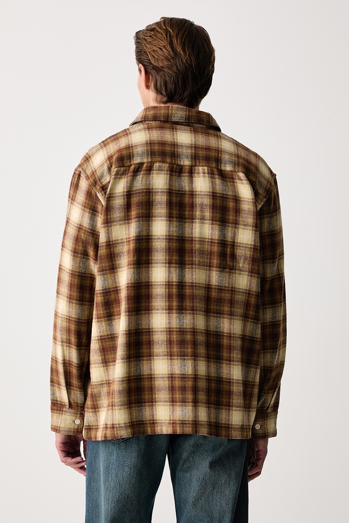 Odzież Levi's Koszula męska bawełniana LS WORKER - WW x WORKWEAR 003O2 brązowy