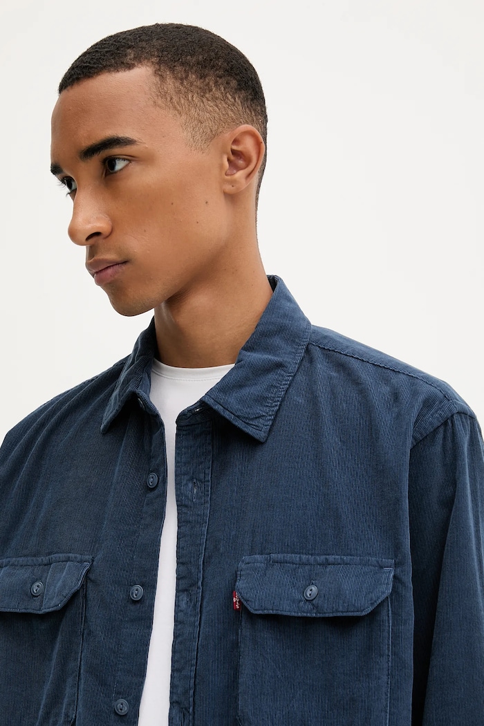 Πουκάμισο κοτλέ Levi's σκούρο μπλε 19573.0276