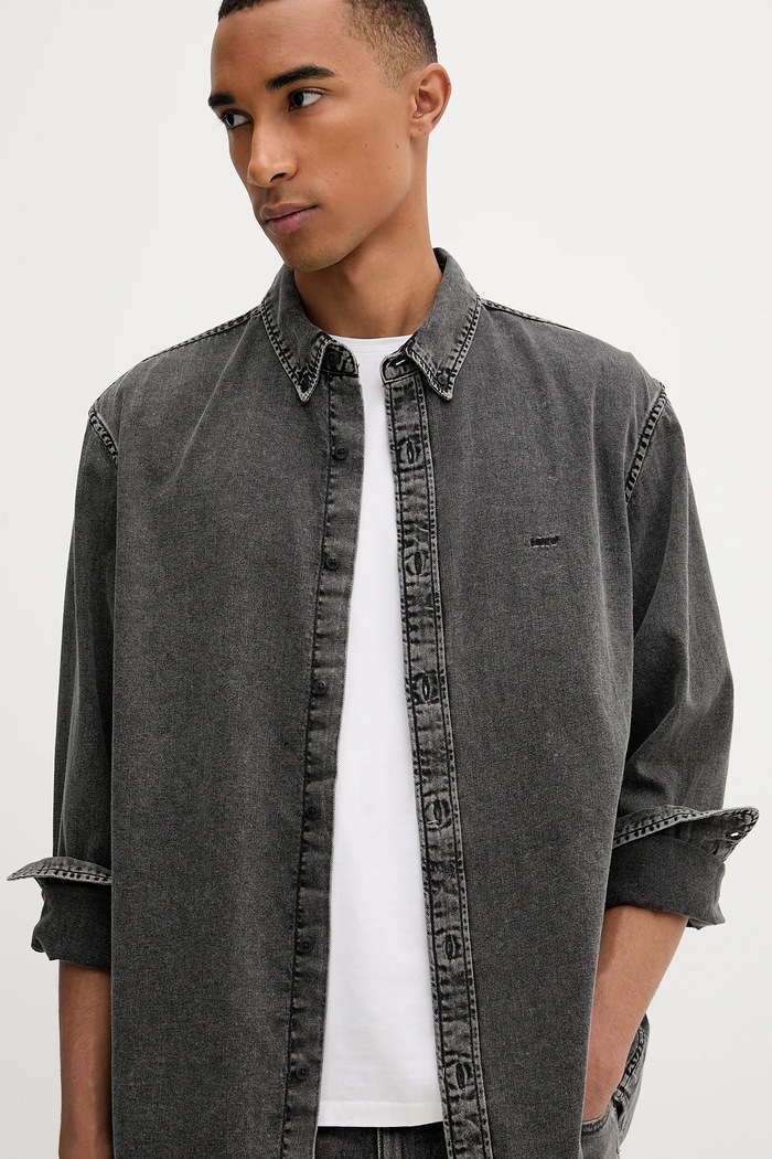 Džínová košile Levi's černá A7210.0038