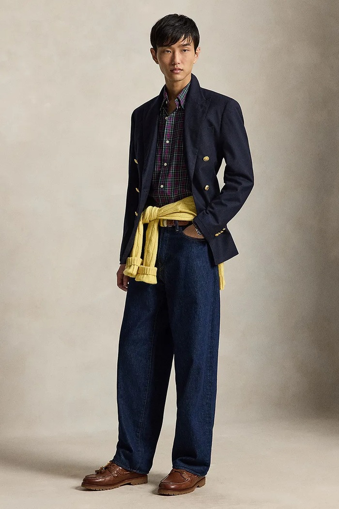 Odzież Polo Ralph Lauren Koszula męska bawełniana 710953644 fioletowy