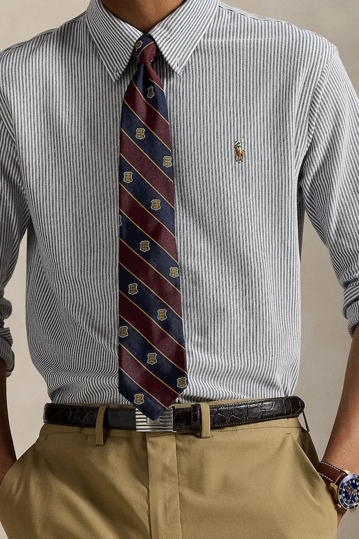 Βαμβακερό πουκάμισο Polo Ralph Lauren μπλε 710979489