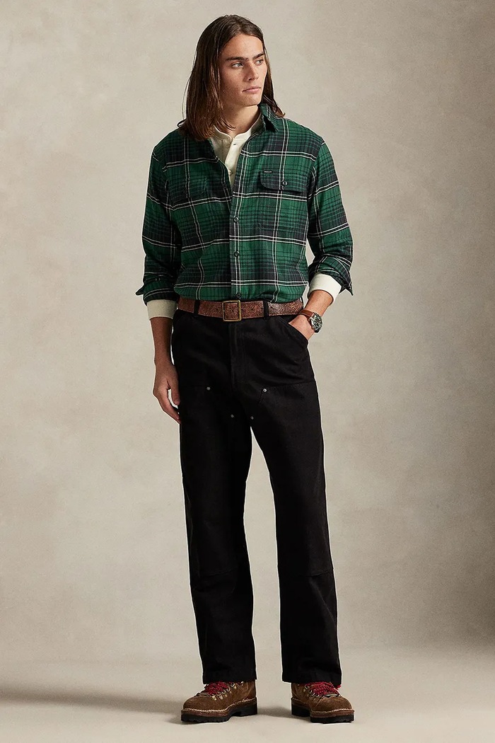 Odzież Polo Ralph Lauren koszula 710981525 zielony