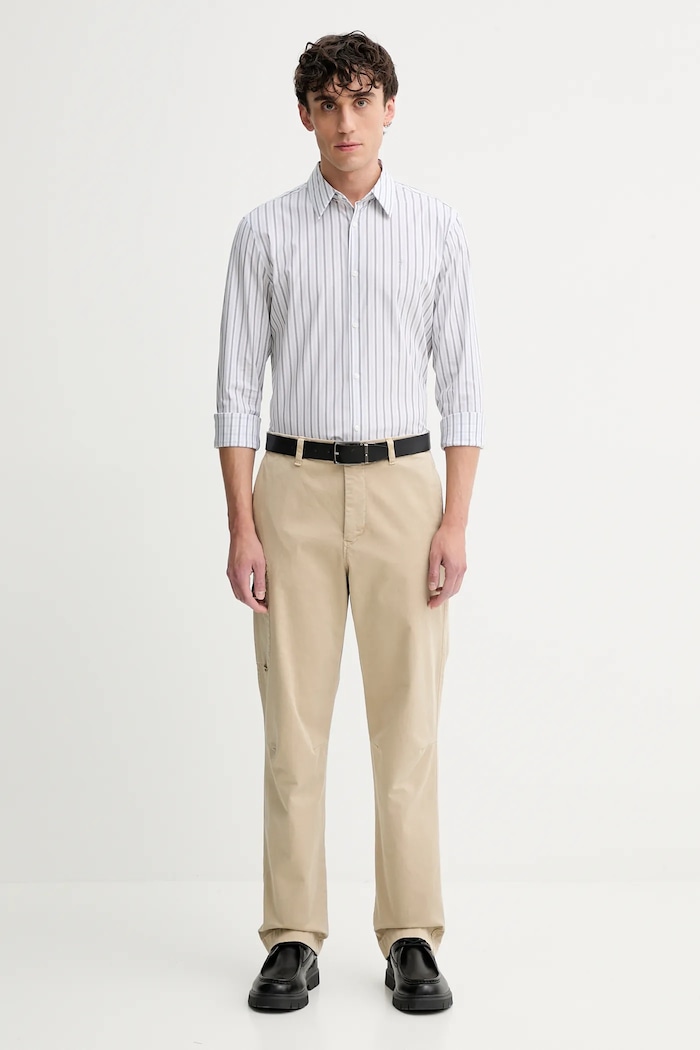 Košeľa Calvin Klein LV04LD137G sivá AW25