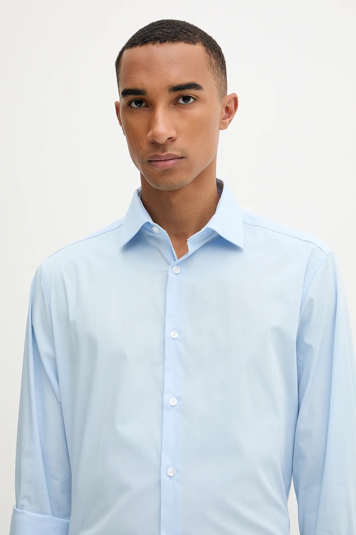 Košeľa Calvin Klein modrá LV019EU001