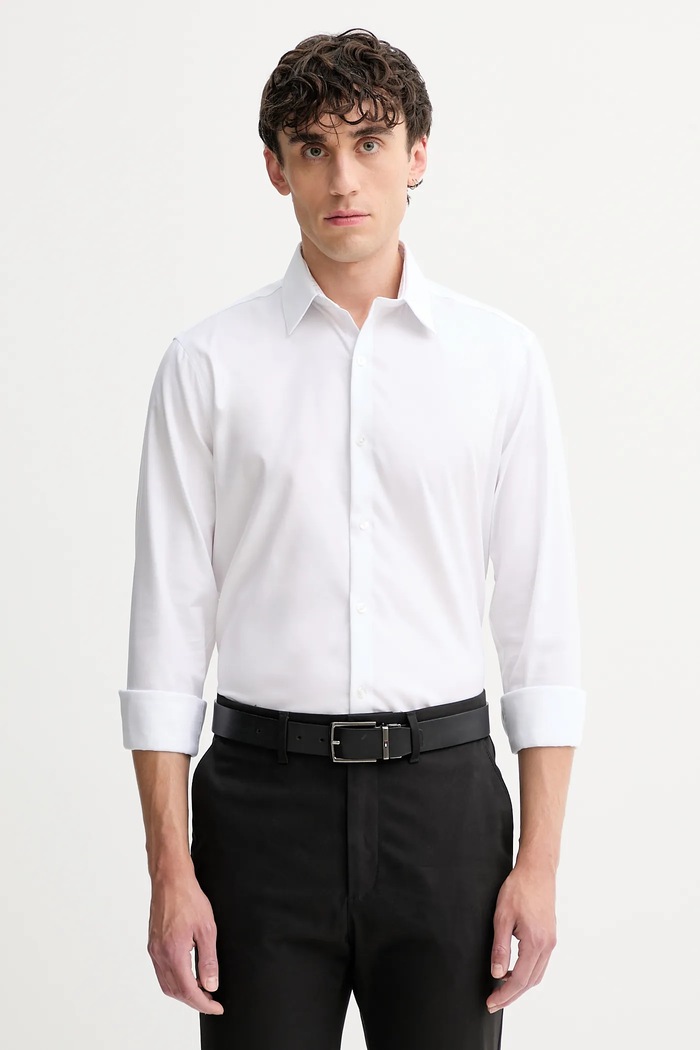Košeľa Calvin Klein slim biela LV019EU053