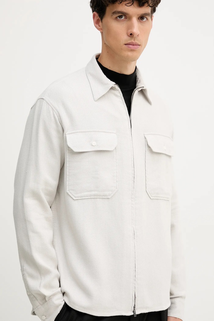 Bavlnená košeľa Armani Exchange béžová XM001140.AF16611