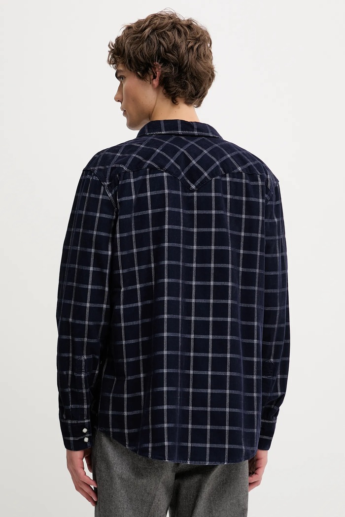 Ρούχα Βαμβακερό πουκάμισο Levi's 85744.0108 σκούρο μπλε