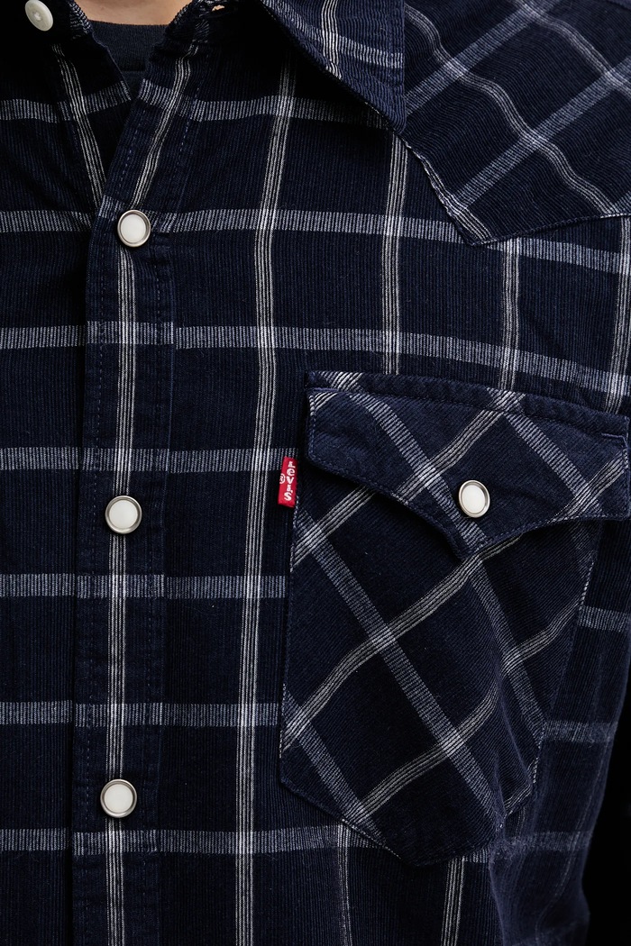Βαμβακερό πουκάμισο Levi's 85744.0108 σκούρο μπλε