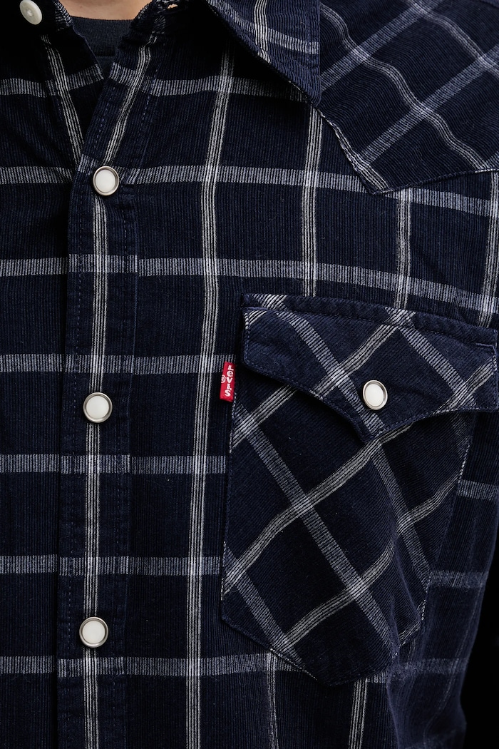 Βαμβακερό πουκάμισο Levi's 85744.0108 σκούρο μπλε