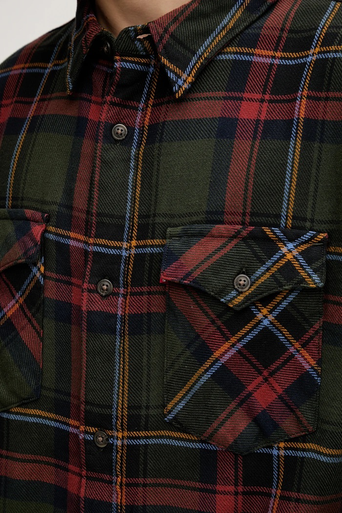 Βαμβακερό πουκάμισο Levi's A1919.0066 πράσινο