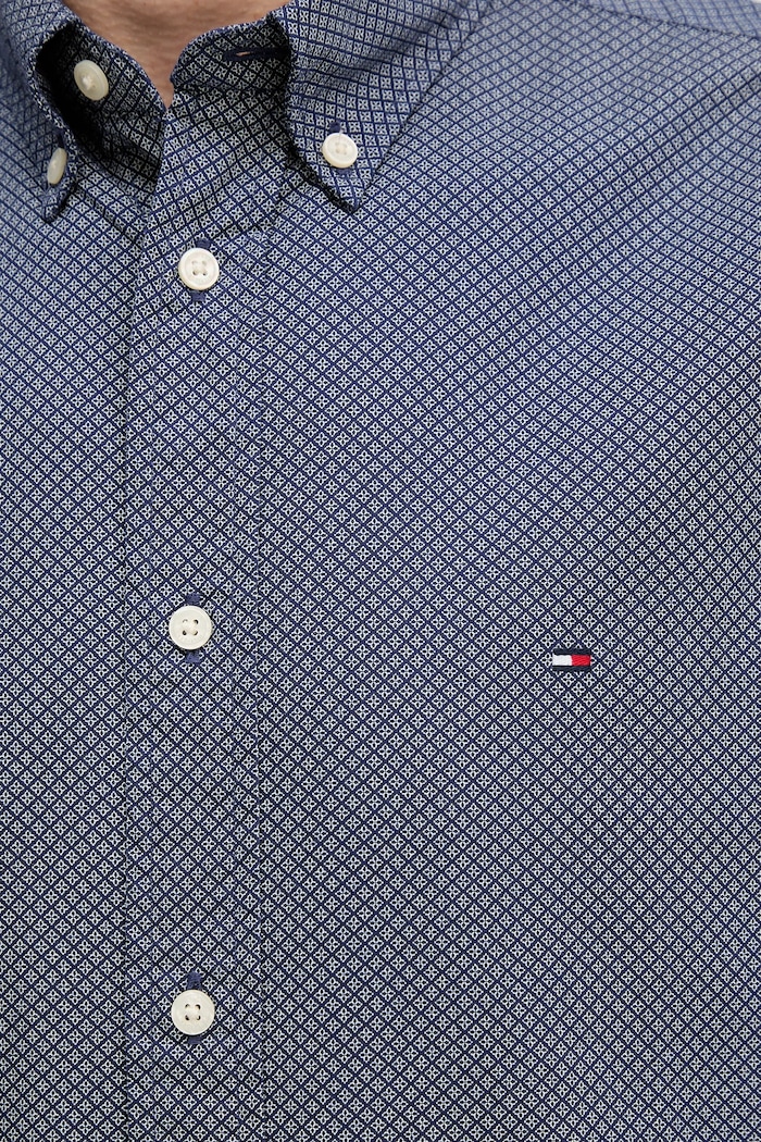 Bavlnená košeľa Tommy Hilfiger MW0MW40455 modrá