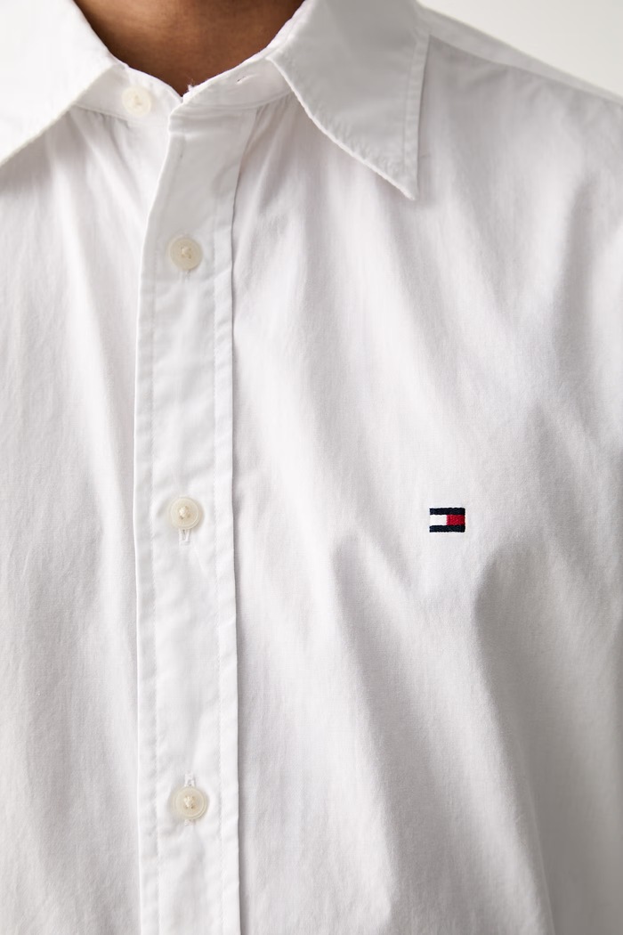 Tommy Hilfiger košulja za muškarce od pamuka MW0MW40460 bijela