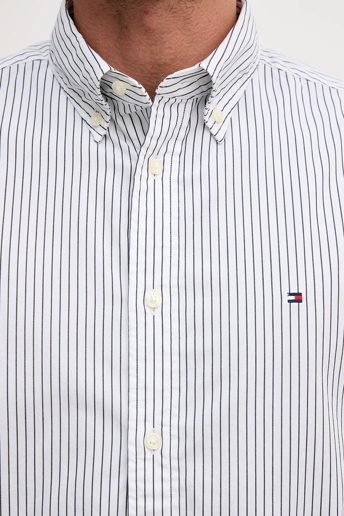 Bavlněná košile Tommy Hilfiger MW0MW41399 bílá