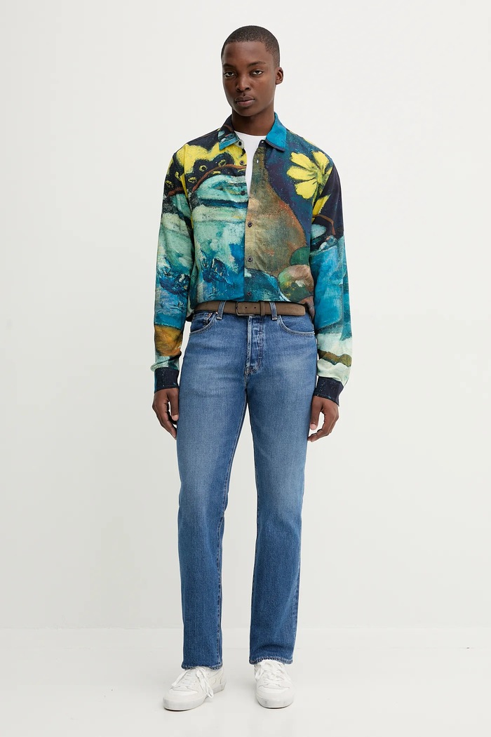 Košeľa Desigual JULIO 25WMCW17 tmavomodrá AW25