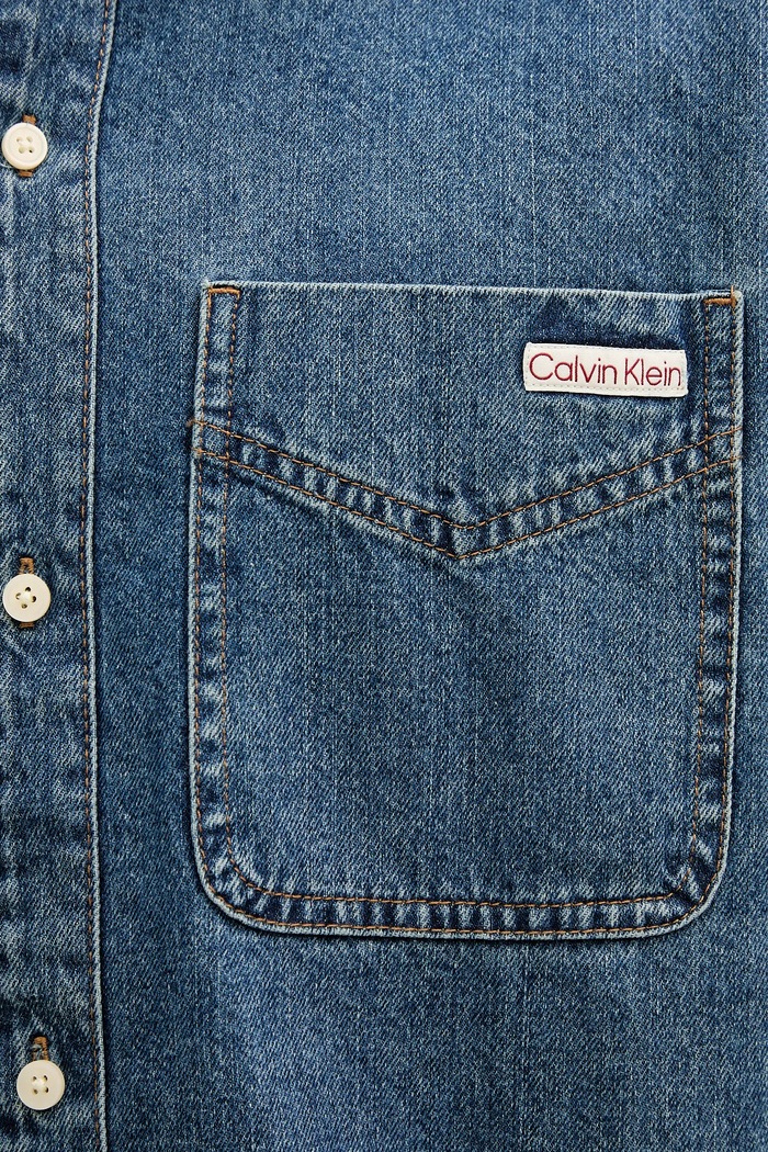 Rifľová košeľa Calvin Klein Jeans LV04RD764G modrá