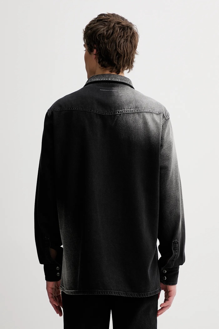Abbigliamento MM6 Maison Margiela camicia di jeans SH2DT0024.M30011.969 nero