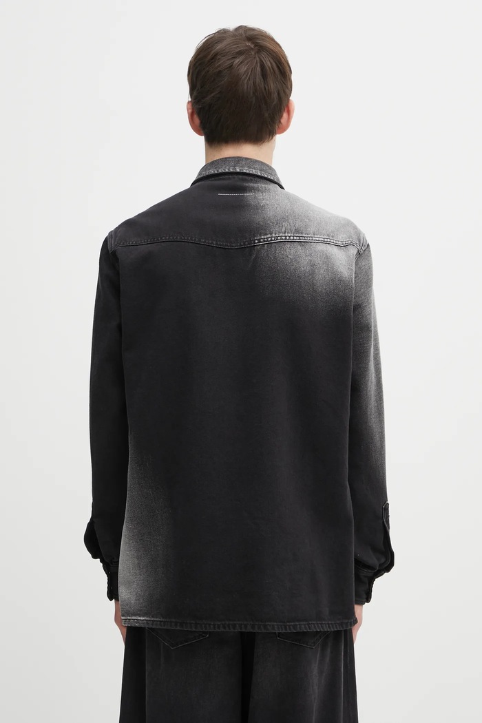 Одежда Джинсовая рубашка MM6 Maison Margiela SH2DT0024.M30011.969 чёрный