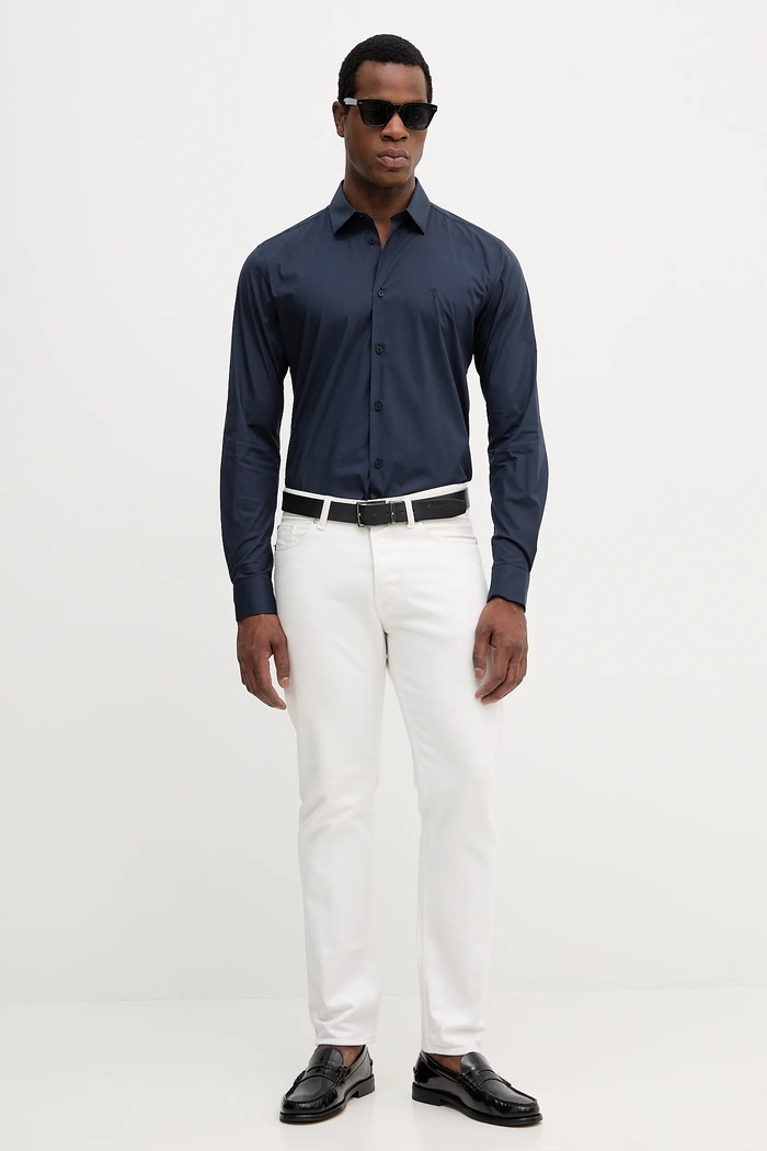 Πουκάμισο Trussardi 5004N000006N σκούρο μπλε AW25