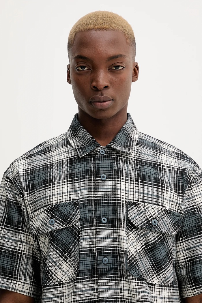 Dickies cămașă din bumbac albastru DK0A8674